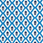 Buti Block printed Fabric Cotton Blue