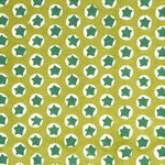Tuk Tuk Block printed Fabric Cotton Green