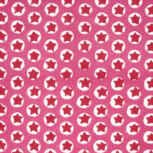 Tuk Tuk Block printed Fabric Cotton Pink