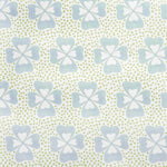 Clover Printed Fabric Linen/Cotton Duck Egg