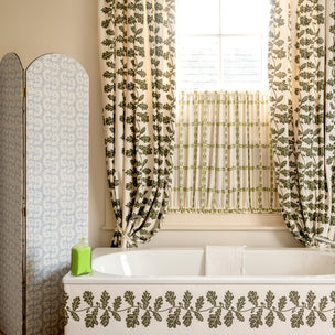 Trailing Acorn Wallpaper Olive Sample