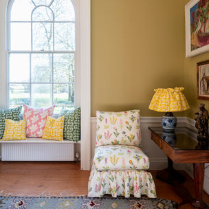 Ashdown Hand Block Printed Chartreuse Sample