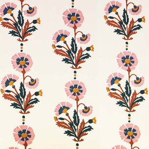 Dianthus Wallpaper in Rust Rose Sample