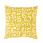 Hand Block Printed Ashdown Cushion Chartreuse