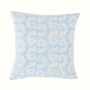 Hand Block Printed Ashdown Cushion Cool Blue
