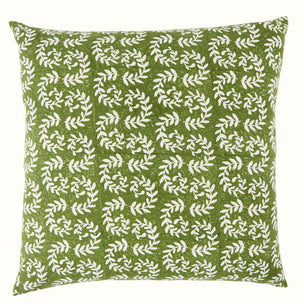 Hand Block Printed Ashdown Cushion Khaki