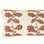 Hand Block Printed Trailing Acorn Noodle Brown