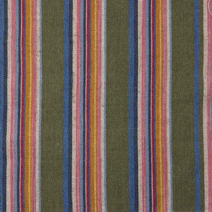 Odisha Stripe Loom Cotton/Jute Olive