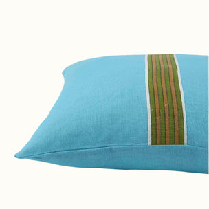 Trim Ayra Stripe Block printed cotton Olive Gold