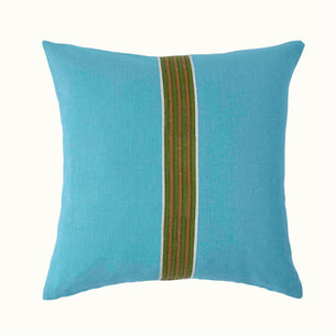 Trim Ayra Stripe Block printed cotton Olive Gold