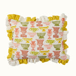 Cushion Frill Vases Peach Sap Green