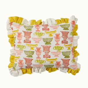 Cushion Frill Vases Peach Sap Green