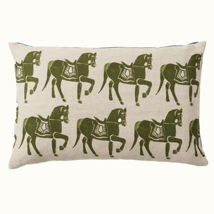 Cushion Horse Olive