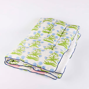 Eiderdown Mughal Sky Pistachio Single