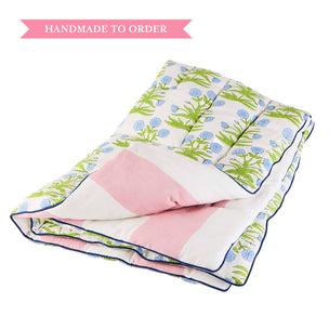 Eiderdown Mughal Sky Pistachio Single