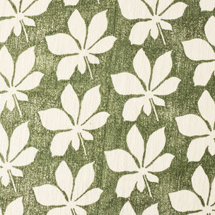 Horse Chestnut Hand Block Printed Olive Sample