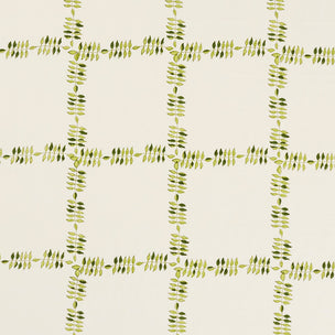 Leafy Trellis Aloe Green Sample