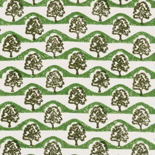 Sycamore Hand Block Printed Olive Green Sample