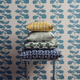 Ashdown Hand Block Printed Chartreuse Sample