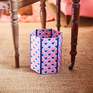 Waste Paper Bin Kite Navy Pink