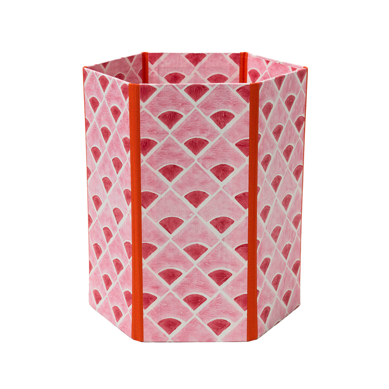 Molly Mahon Handmade Waste Paper Bin Kite Red Pink
