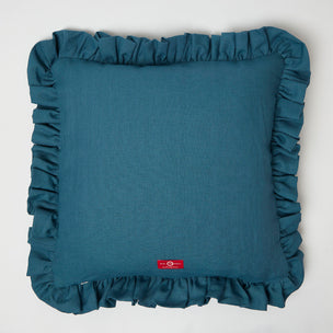 Cushion Frill Mini Burchetts Moss Isabella Denim Blue