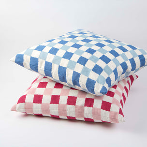 Cushion Chequer Pinks 65 x 65 cm