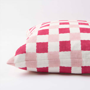 Cushion Chequer Pinks 65 x 65 cm