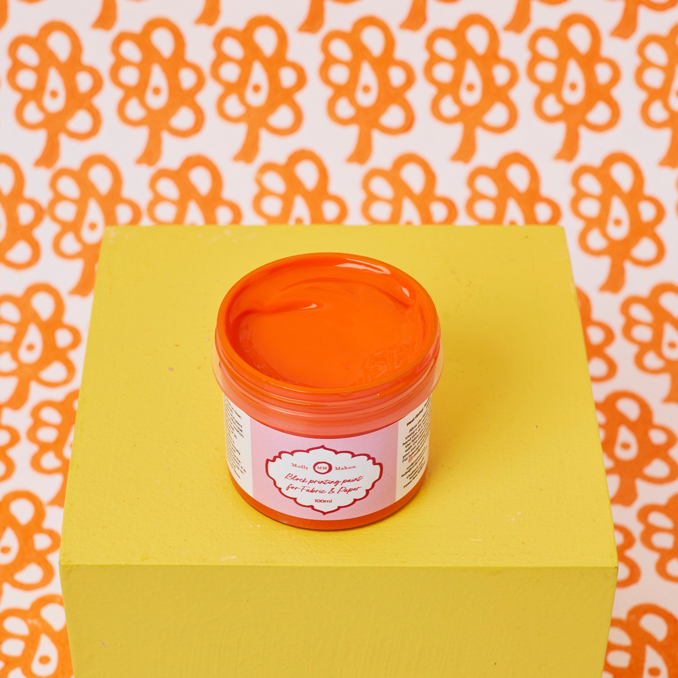 Block Printing Ink Tangerine Molly Mahon