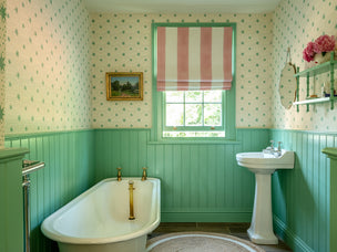 Spot & Star Wallpaper Pea Green