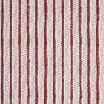 Garden Path Block printed Fabric Linen/Cotton Iron/Rose