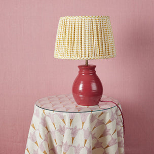 Lampshade Pleated Seed Mustard Large