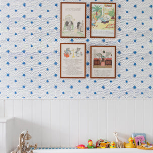 Spot & Star Wallpaper Denim