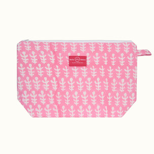 Wash Bag Bagru Pink