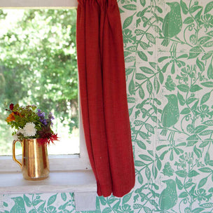 Birds & Bees Wallpaper Pea Green