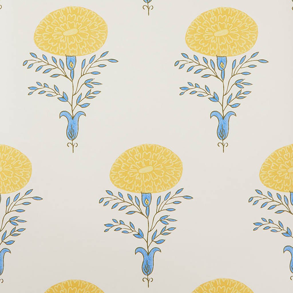 Marigold Wallpaper Yellow – Molly Mahon
