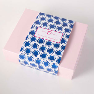 Block Printing Kit Napkins Charleston Dot Indigo