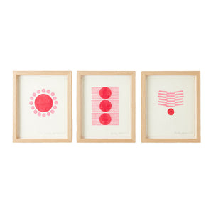 Framed Cotton Paper Print Trio 12