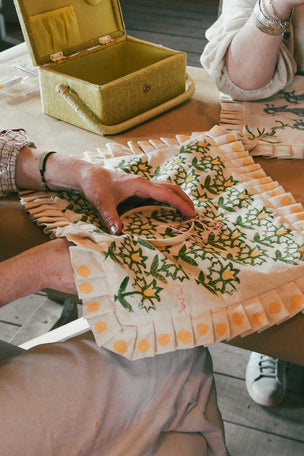 Block Printing Cushion Cover Workshop at Thyme, Lechdale, Gloucestershire