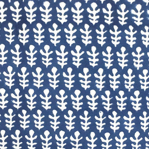Bagru Block printed Fabric Cotton Dark Blue Free Sample