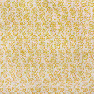 Lani Printed Fabric Linen/Cotton Turmeric Sample