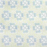 Clover Printed Fabric Linen/Cotton Duck Egg Sample