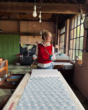 Block Printing Cushion Workshop at Ford Manor, Surrey