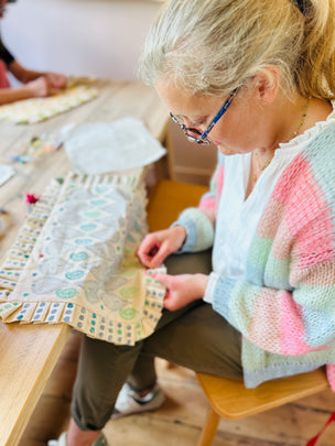 Block Printing Cushion Workshop at Gravetye Manor, West Sussex