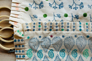 Block Printing Cushion Workshop at The Double Red Duke, Cotswolds