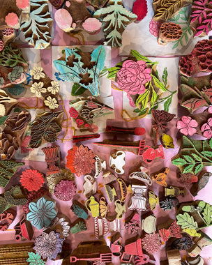 Block Printing Cushion Workshop at Ham Court, Bampton, Oxfordshire