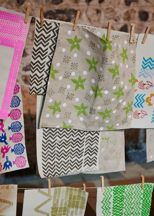 Block Printing Lampshade Workshop at Charleston Firle East Sussex