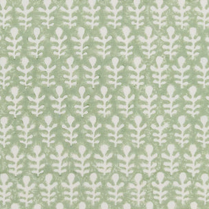 Bagru Block Printed Fabric Linen Cotton Moss