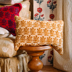 Cushion Piped Gold Velvet Mughal - Limited Edition