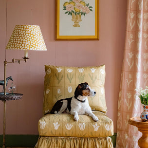 Botanica Cotton Linen Fabric in Rose